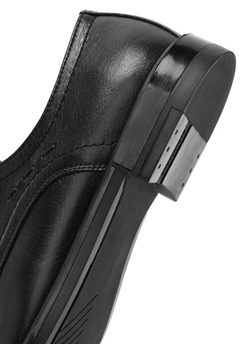 Erkek Siyah Bağcıklı Deri Klasik Ayakkabı 25SFD805018 - Görsel 9