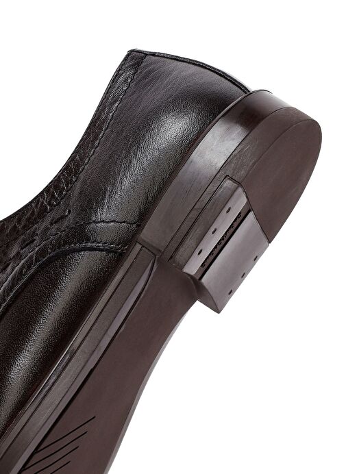 Erkek Kahverengi Bağcıklı Deri Klasik Ayakkabı 25SFD805018 - Görsel 9