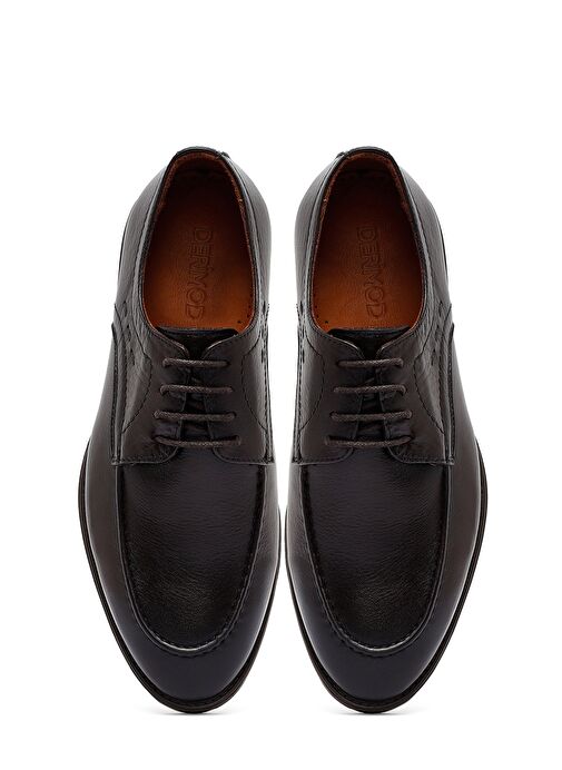 Erkek Kahverengi Bağcıklı Deri Klasik Ayakkabı 25SFD805018 - Görsel 8
