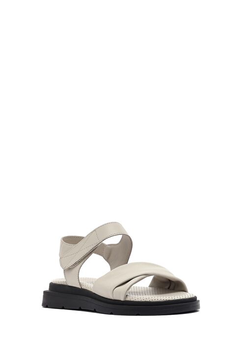 Derimod Derimod Kadın Gri Bantlı Deri Sandalet 25SFD362218 Sandalet & Terlik | Boyner Gri - 7. görsel