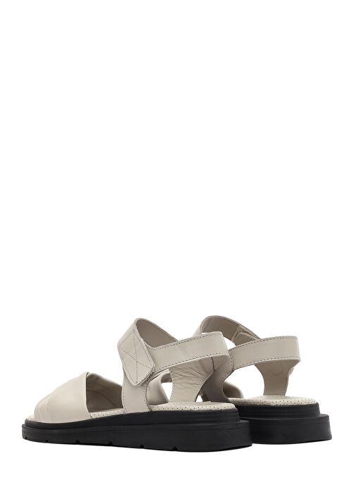 Derimod Derimod Kadın Gri Bantlı Deri Sandalet 25SFD362218 Sandalet & Terlik | Boyner Gri - 6. görsel