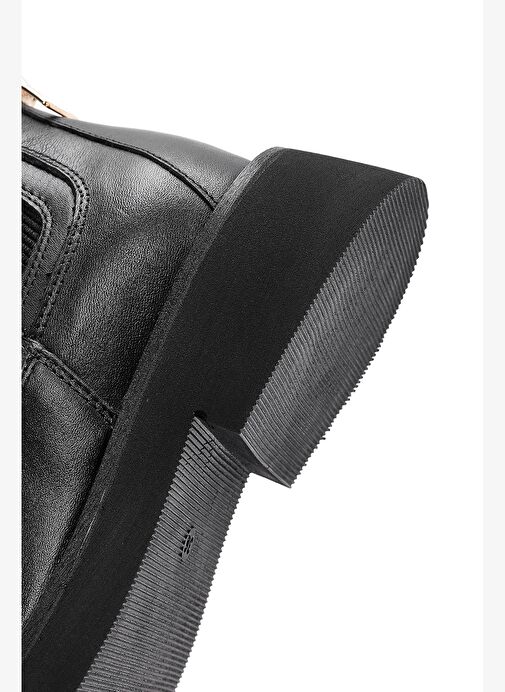 Kadın Siyah Deri Chelsea Bot 25WFD200318 - Görsel 9