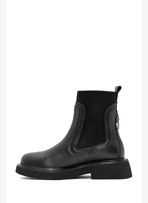 Kadın Siyah Deri Chelsea Bot 25WFD200318 - Görsel 3