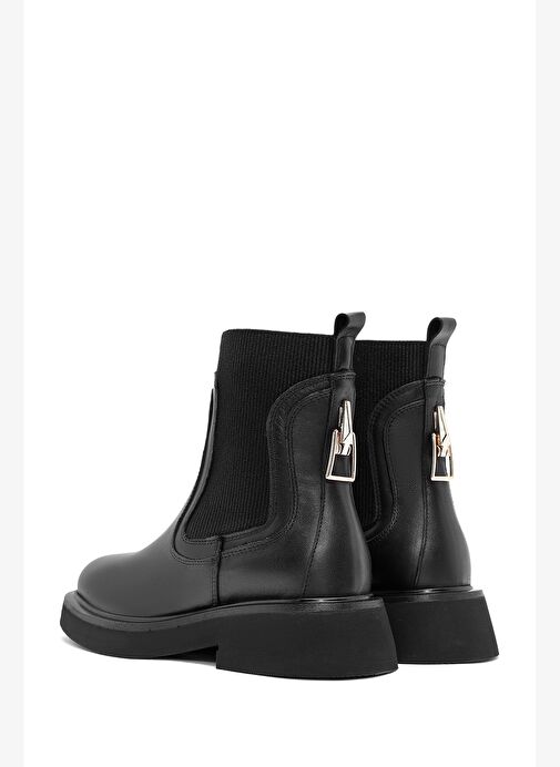 Kadın Siyah Deri Chelsea Bot 25WFD200318 - Görsel 8