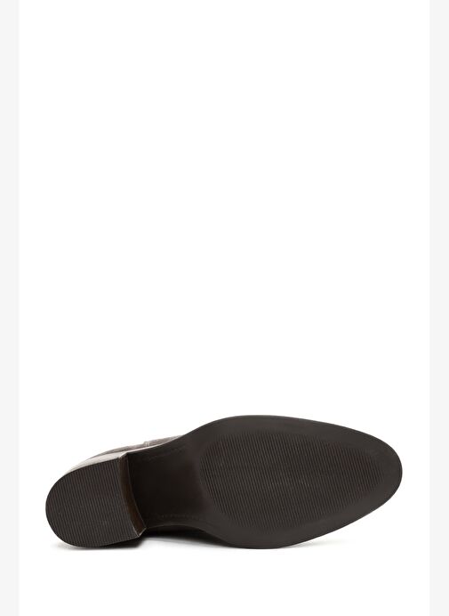 Kadın Vizon Topuklu Süet Deri Kovboy Bot 25WFD200610 - Görsel 7