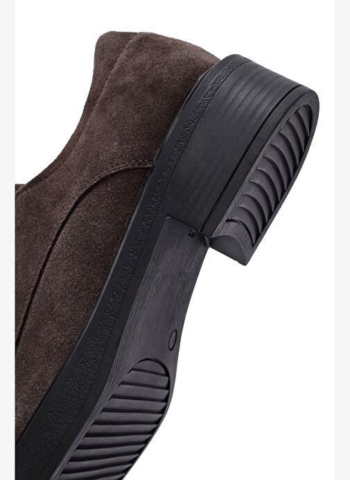 Kadın Vizon Bağcıklı Süet Deri Casual Ayakkabı 25AFD510010 - Görsel 9