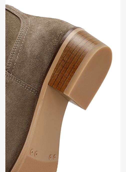 Kadın Vizon Süet Deri Kovboy Bot 25AFD150610 - Görsel 9