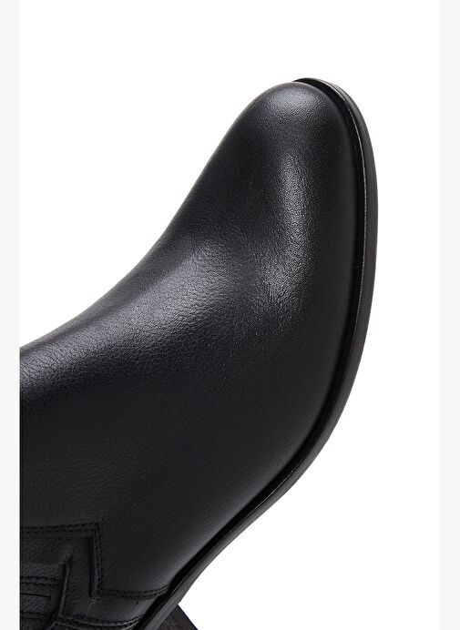 Derimod Derimod Kadın Siyah Deri Topuklu Chelsea Bot 23WFD150218 Boyner'de! Siyah - 9. görsel