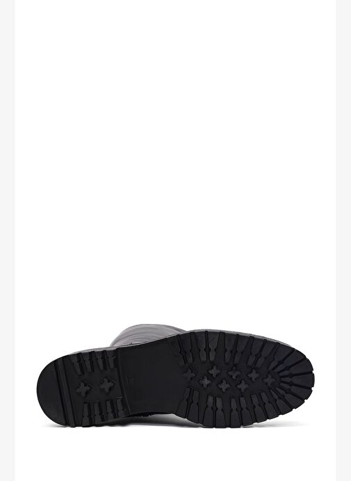 Kadın Siyah Fermuarlı Deri Çizme 25WFD152018 - Görsel 7