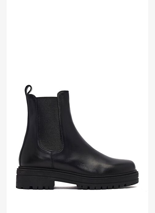 Kadın Siyah Deri Chelsea Bot 25WFD110718 - Görsel 2