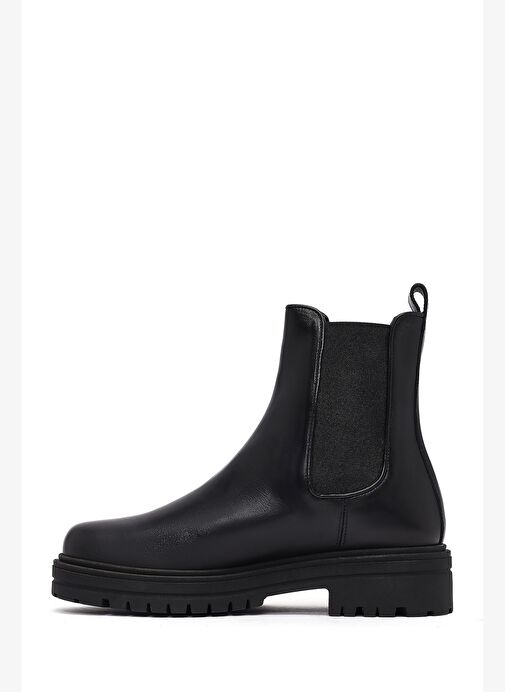 Kadın Siyah Deri Chelsea Bot 25WFD110718 - Görsel 3