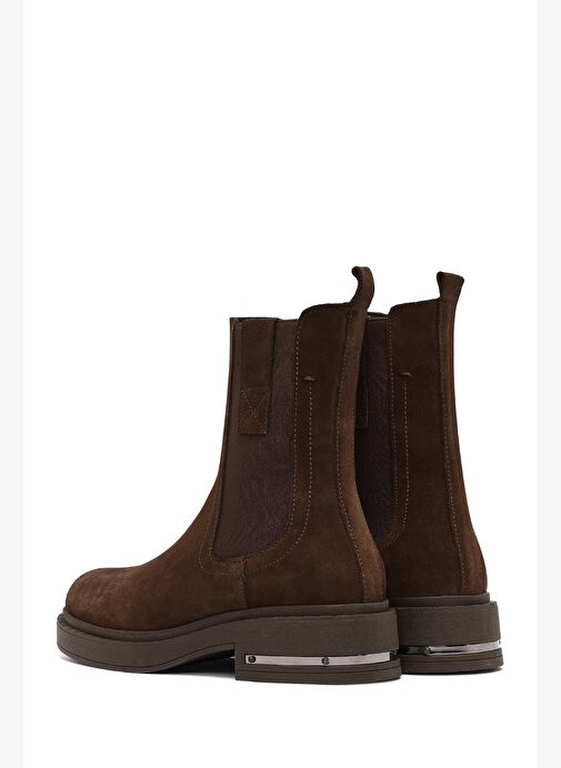 Kadın Kahverengi Süet Deri Chelsea Bot 25WFD185410 - Görsel 7