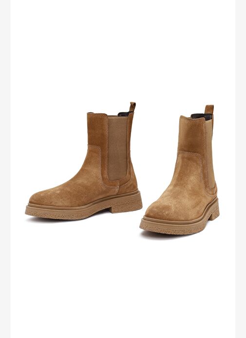 Kadın Vizon Süet Deri Chelsea Bot 25WFD186810 - Görsel 4