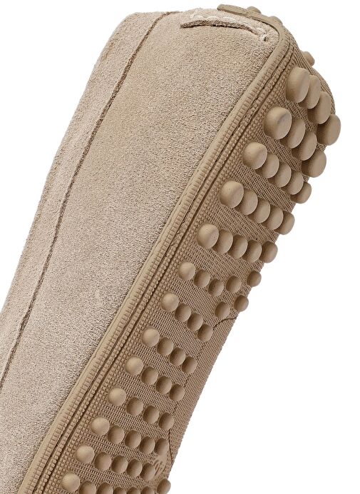 Erkek Bej Süet Deri Loafer 25SFD633110 - Görsel 9