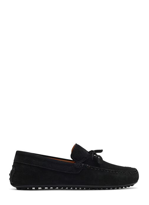 Erkek Siyah Süet Deri Loafer 25SFD633110 - Görsel 2