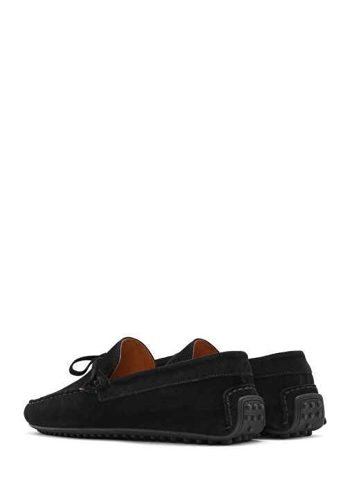 Erkek Siyah Süet Deri Loafer 25SFD633110 - Görsel 6