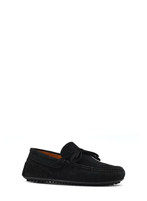 Erkek Siyah Süet Deri Loafer 25SFD633110 - Görsel 7