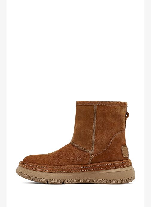 Kadın Taba Süet Deri Teddy Bot 25WFD130410 - Görsel 3