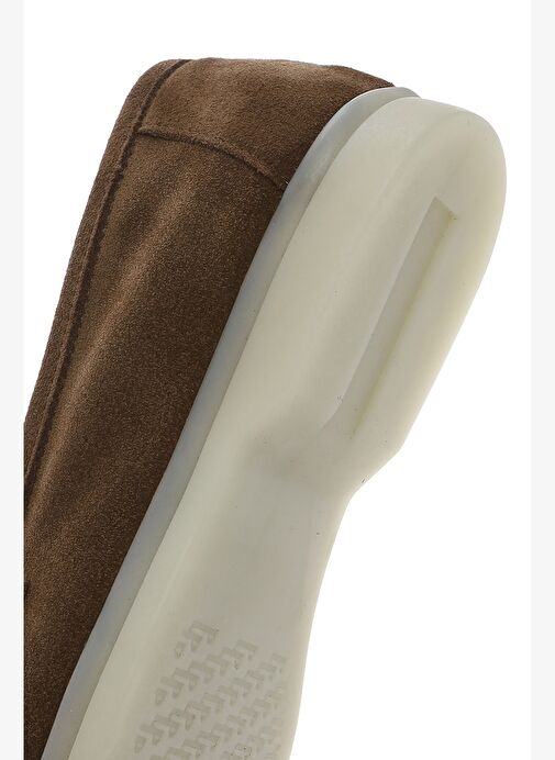 Kadın Taba Aksesuarlı Süet Deri Loafer 25SFD133110 - Görsel 9