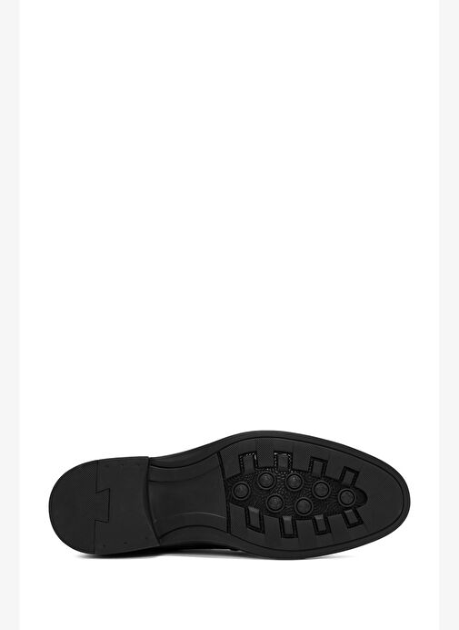 Erkek Siyah Bağcıklı Deri Klasik Ayakkabı 25WFD690818 - Görsel 5