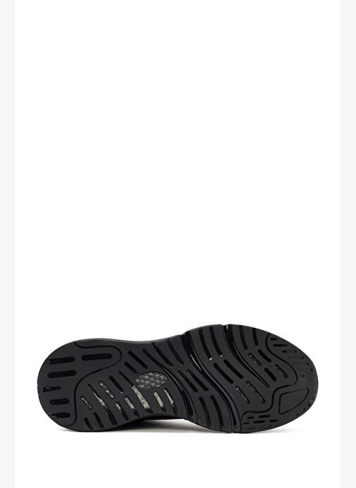Derimod Zero Erkek Siyah Kalın Tabanlı Bağcıklı Kumaş Sneaker 25WFD69106F - Görsel 5