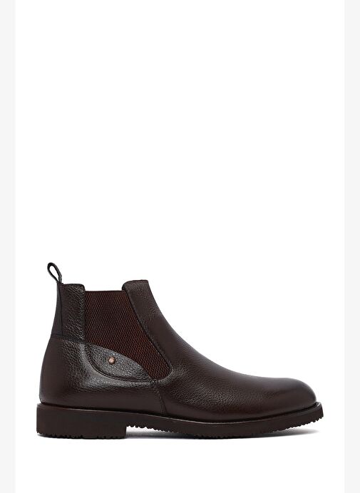 Erkek Kahverengi Deri Casual Chelsea Bot 25WFD6401FT - Görsel 2