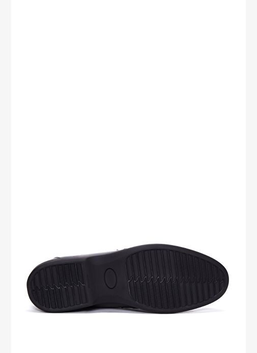 Erkek Siyah Deri Klasik Loafer 25WFD670118 - Görsel 5