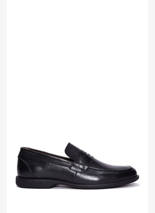 Erkek Siyah Deri Klasik Loafer 25WFD670118 - Görsel 2