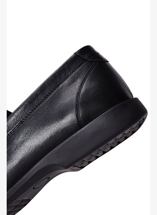 Erkek Siyah Deri Klasik Loafer 25WFD670118 - Görsel 9