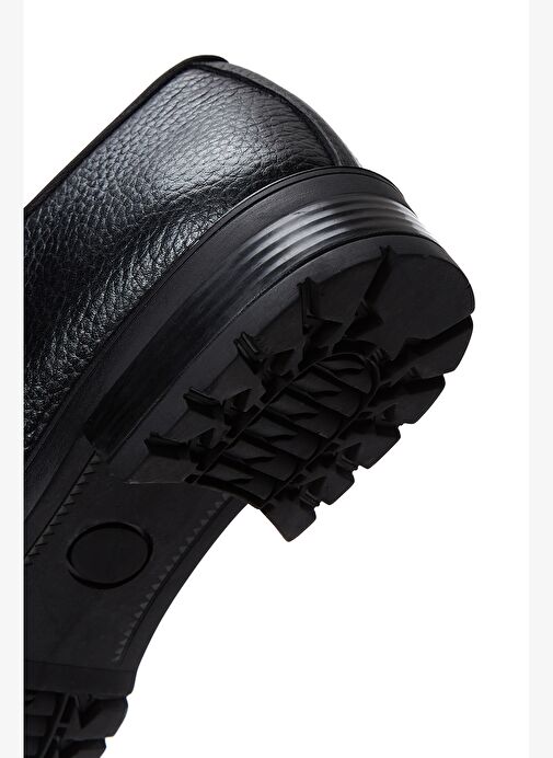 Erkek Siyah Bağcıklı Deri Klasik Ayakkabı 25WFD6007FT - Görsel 9