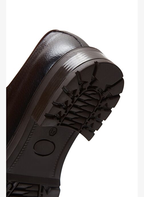 Erkek Kahverengi Bağcıklı Deri Klasik Ayakkabı 25WFD6007FT - Görsel 8