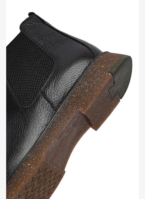 Erkek Siyah Deri Chelsea Bot 25WFD6704FT - Görsel 9