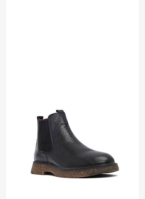 Erkek Siyah Deri Chelsea Bot 25WFD6704FT - Görsel 8