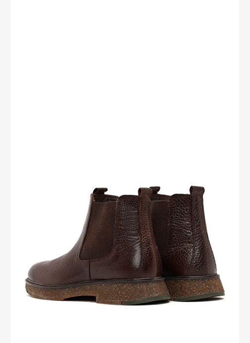 Erkek Kahverengi Deri Chelsea Bot 25WFD6704FT - Görsel 7