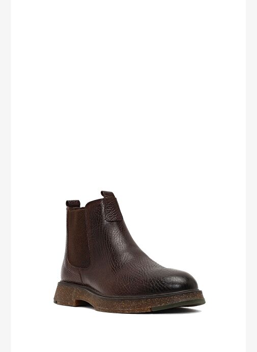 Erkek Kahverengi Deri Chelsea Bot 25WFD6704FT - Görsel 8