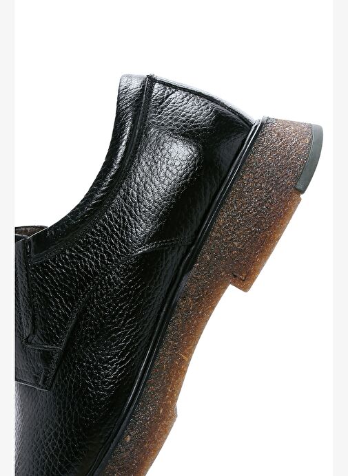 Erkek Siyah Bağcıklı Deri Casual Ayakkabı 25WFD6706FT - Görsel 8