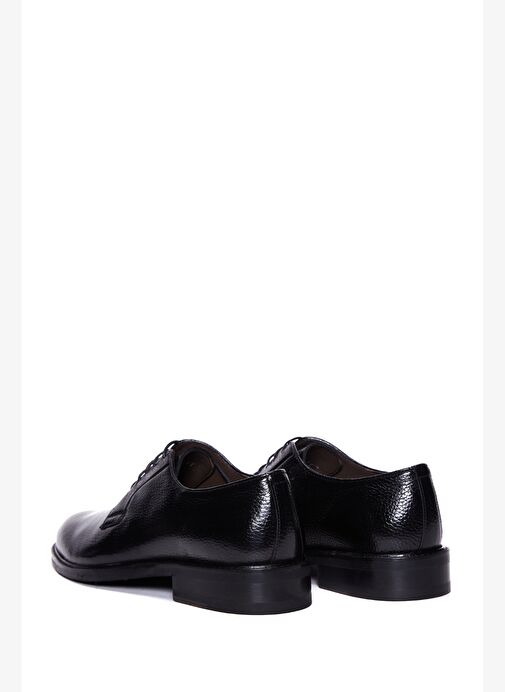 Erkek Siyah Bağcıklı Deri Klasik Ayakkabı 25WFD6004FT - Görsel 6