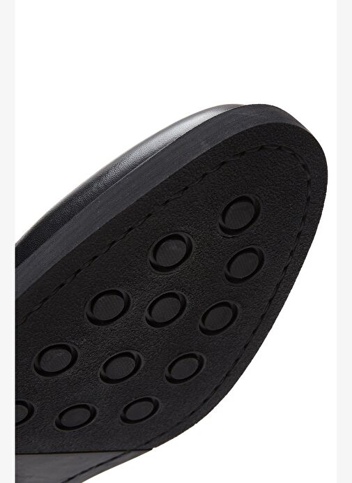 Erkek Siyah Fermuarlı Deri Klasik Bot 25WFD600818 - Görsel 9