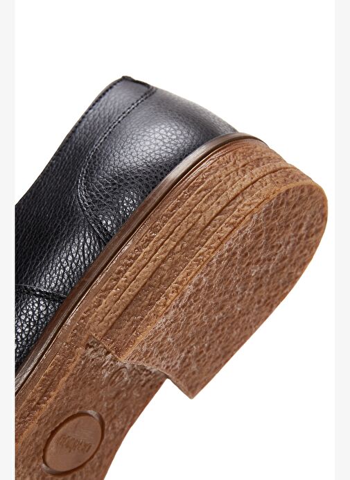 Erkek Siyah Bağcıklı Deri Casual Ayakkabı 25WFD6013FT - Görsel 9