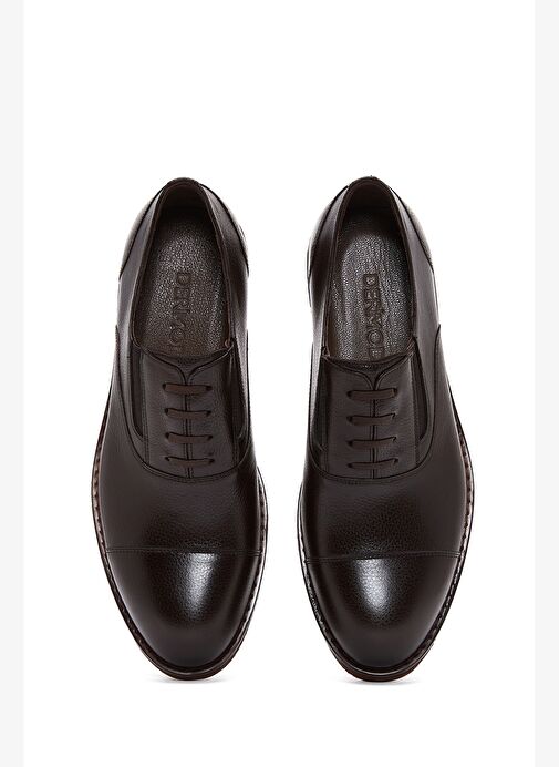 Erkek Kahverengi Bağcıklı Deri Casual Ayakkabı 25WFD6013FT - Görsel 6