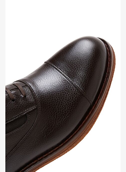 Erkek Kahverengi Bağcıklı Deri Casual Ayakkabı 25WFD6013FT - Görsel 9