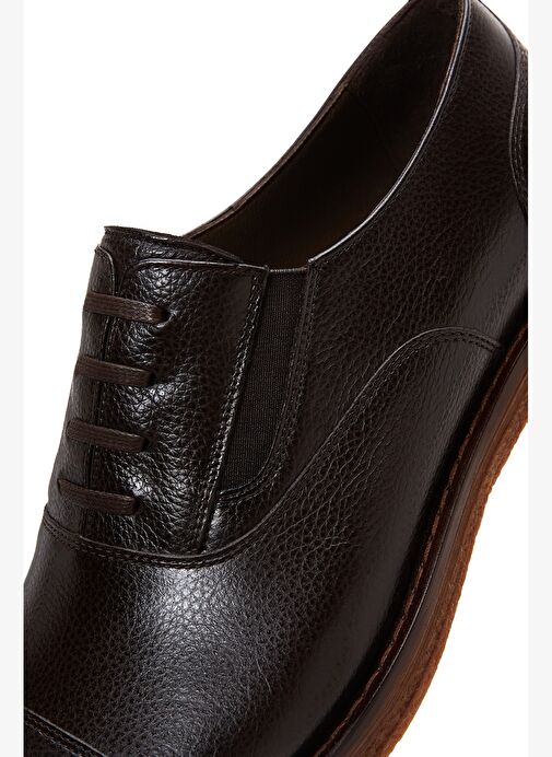 Erkek Kahverengi Bağcıklı Deri Casual Ayakkabı 25WFD6013FT - Görsel 7