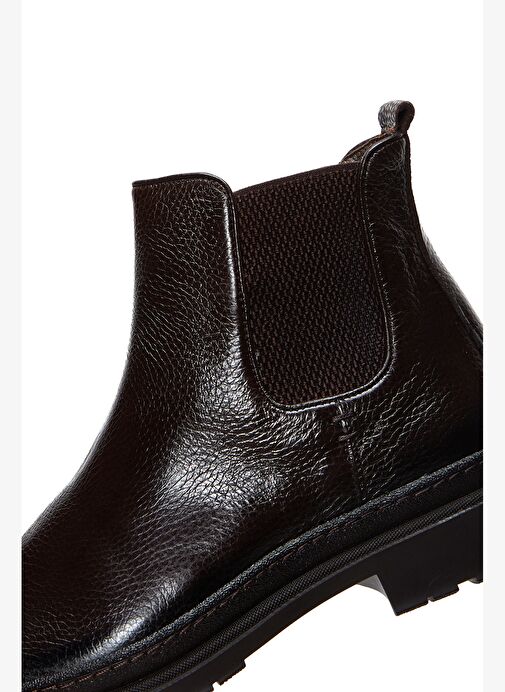 Erkek Kahverengi Deri Casual Chelsea Bot 25WFD6017FT - Görsel 9