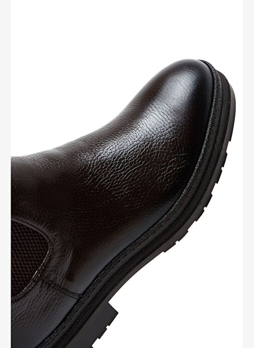 Erkek Kahverengi Deri Casual Chelsea Bot 25WFD6017FT - Görsel 8