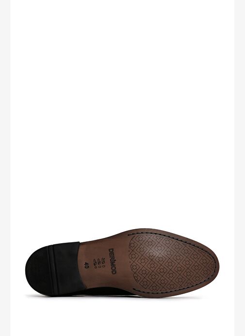 Erkek Siyah Bağcıklı Rugan Deri Klasik Ayakkabı 25WFD602216 - Görsel 5