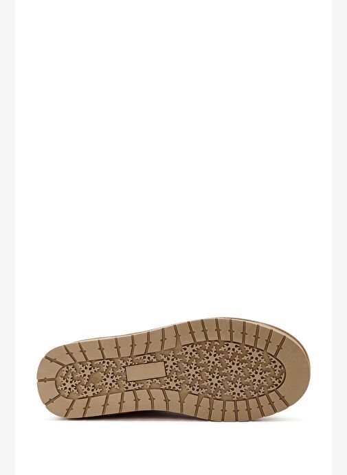 Kadın Camel Süet Deri Teddy Bot 25WFD478310 - Görsel 6