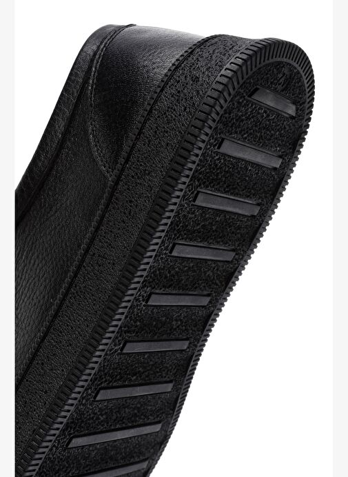 Erkek Siyah Bağcıklı Deri Casual Ayakkabı 25WFD7541FT - Görsel 9