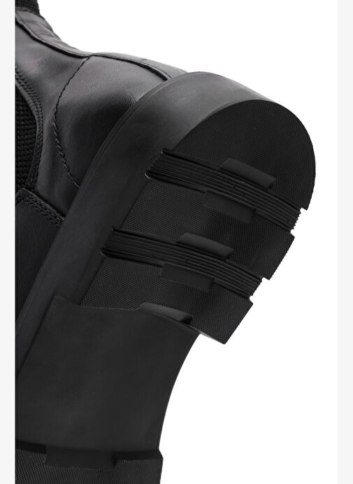 Erkek Siyah Deri Chelsea Bot 25WFD680118 - Görsel 9