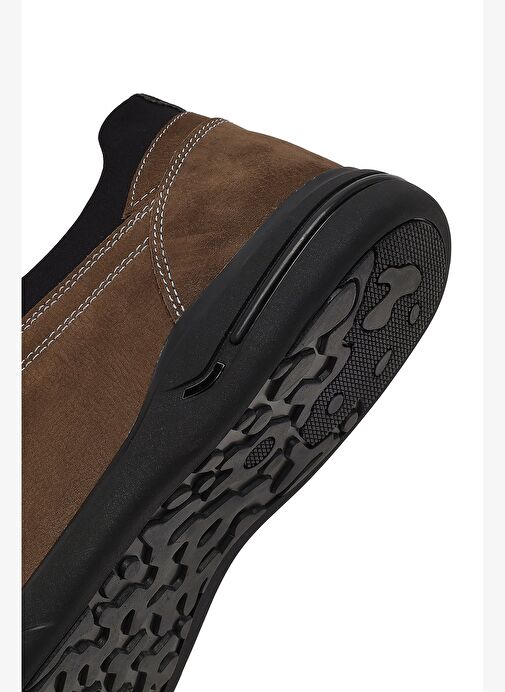 Erkek Taba Bağcıklı Nubuk Deri Casual Sneaker 25WFD6803V3 - Görsel 9