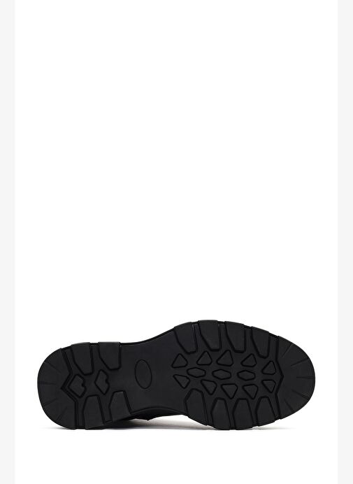 Erkek Siyah Fermuarlı Deri Casual Bot 25WFD681014 - Görsel 6